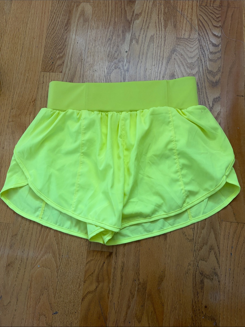 lululemon athletica Neon Yellow Athletic Shorts
